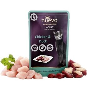 Nuevo kočka kapsička adult kuře a kachna 85 g