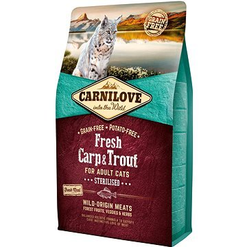 Carnilove Granule s kaprem a pstruhem pro kastrované kočky 2 kg