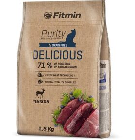 Fitmin Purity Cat Delicious se zvěřinou pro vybíravé kočky 1,5 kg