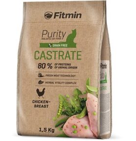 Fitmin Purity Cat Castrate s čerstvým kuřetem pro kastrované kočky 1,5 kg