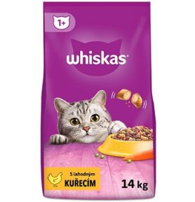 Whiskas granule kuřecí pro dospělé kočky 14 kg