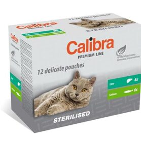 Calibra Cat Premium Kapsičky pro kastrované kočky multipack 12 × 100 g