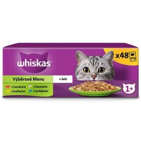Whiskas kapsičky výběrové menu v želé pro dospělé kočky 48 × 85 g