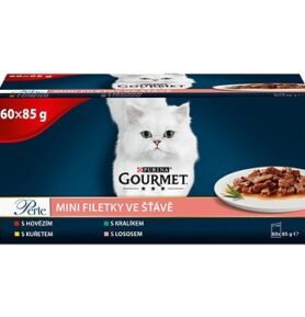 Gourmet Perle multipack minifiletky ve šťávě mix. výběr  60 × 85 g