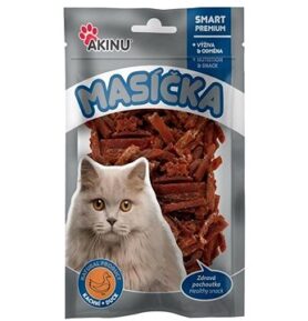 Akinu Kachní nudličky pro kočky 50 g