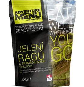 Adventure Menu - Jelení ragú s bramborovými špalíčky
