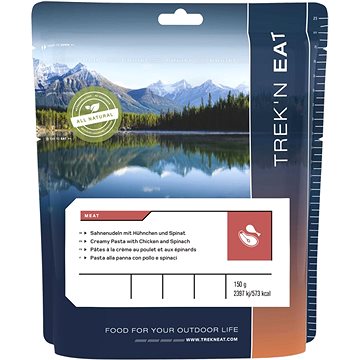 Trek'n eat Těstoviny s křehkým kuřetem, smetanou a listovým špenátem