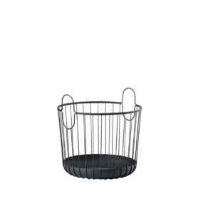 Zone Denmark Úložný kovový koš Inu Black 40,6x41,1cm