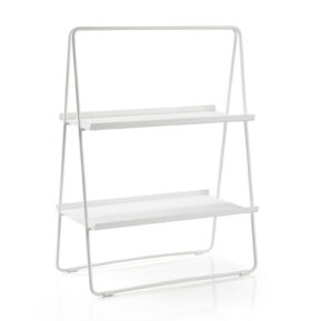 Zone Denmark Kovová stojací police A-Table 75 cm White