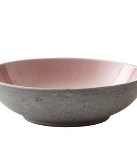 Bitz Kameninová mísa na těstoviny 20 cm Grey/Light Pink