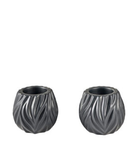 Morsø Stojánek na čajovou svíčku Flame (sada 2 ks) Black