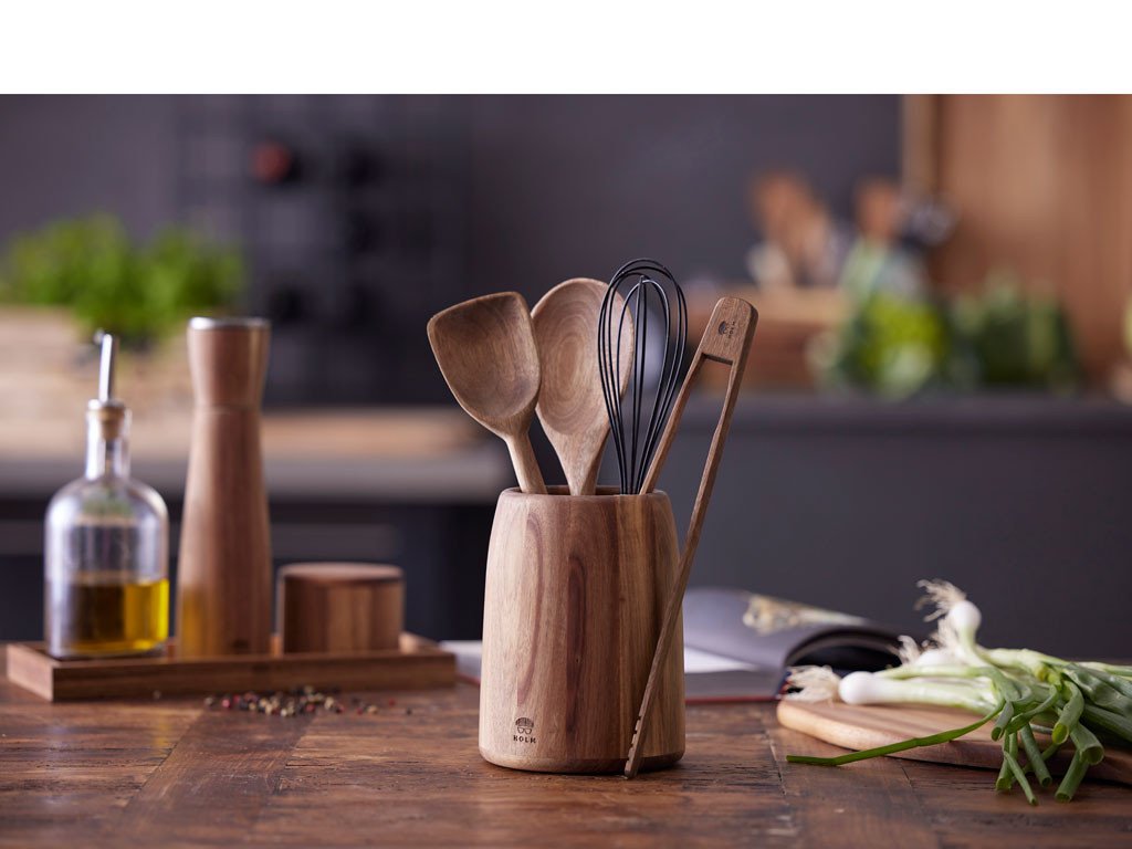 Holm Vařečka kulatá 30x6 cm Akáciové dřevo - Obrázek 2