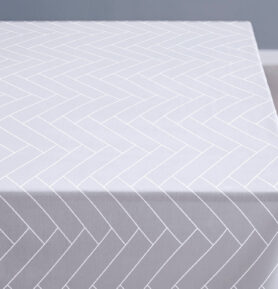 Södahl Kuchyňský ubrus 140x270 Tiles Damask Optical white