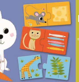 DJECO Duo Puzzle Co bude dnes k obědu?