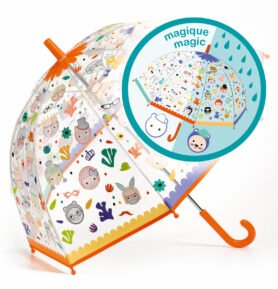 DJECO Dětský měnící deštník Obličeje - střední