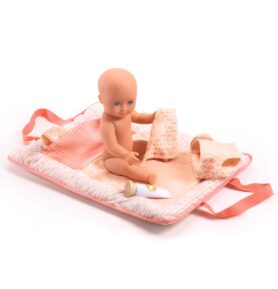 DJECO Pomea Přebalovací podložka pro panenky Pink Peak