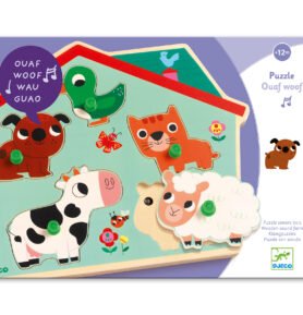 DJECO Vkládací puzzle Domací zvířátka