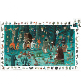 DJECO Vyhledávací puzzle Lesní orchestr - 35 pcs