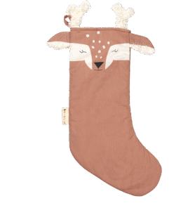 FABELAB Vánoční ponožka Deer - old rose