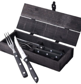 Gense Steakové příbory Old Farmer Black 4 ks