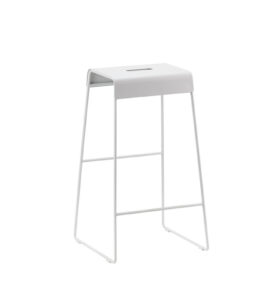 Zone Denmark Kovovová barová židle A-Stool Soft Grey 65 cm (nosnost 110 kg)