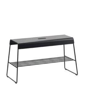 Zone Denmark Kovová lavice s policí A-Bench Outdoor Black
