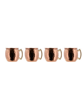 Lyngby Glas Hrnek na panáka Moscow mule Copper/Steel (4 ks)