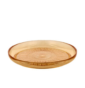 Bitz Skleněný talíř Kusintha 25 cm Amber