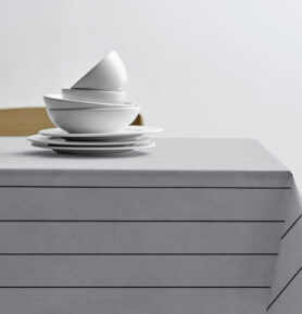 Södahl Kuchyňský ubrus 140x320 Line Light Grey/Ash