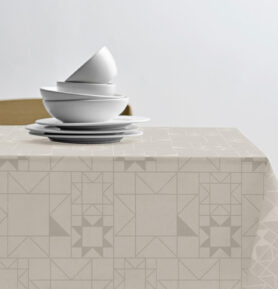 Södahl Kuchyňský ubrus Ø160cm Star Damask Beige