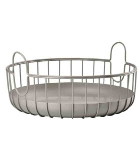 Zone Denmark Úložný kovový košík Inu Taupe 38x18 cm