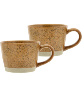 Villa Collection Porcelánový hrnek s ouškem Evig 0,3l Amber (sada 2 ks)