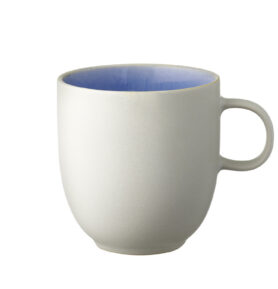 Studio Round Kameninový hrnek North 33 cl White/Shiny River