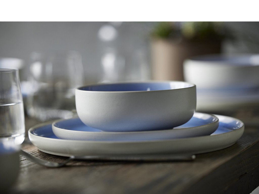 Studio Round Kameninová servírovací miska na polévku North 15 cm White/Shiny River - Obrázek 2