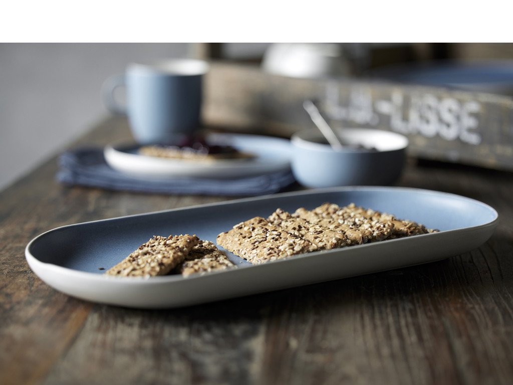 Studio Round Kameninový servírovací tác North 38 x 19 cm White/Matte River - Obrázek 2