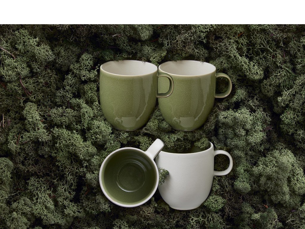 Studio Round Kameninový hrnek North 33 cl Moss mix (sada 4 ks) - Obrázek 2