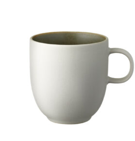 Studio Round Kameninový hrnek North 33 cl White/Matte Moss