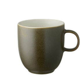 Studio Round Kameninový hrnek North 33 cl Matte Moss/White