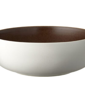 Studio Round Kameninová mísa na salát North 25 cm White/Matte Bark