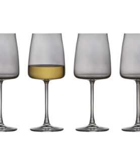 Lyngby Glas Sklenice na bílé víno Zero 43 cl (4 ks) Smoke