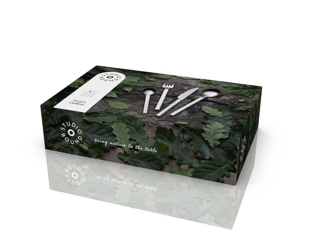 Studio Round Sada nerezových příborů Storm 16 ks Steel - Obrázek 2