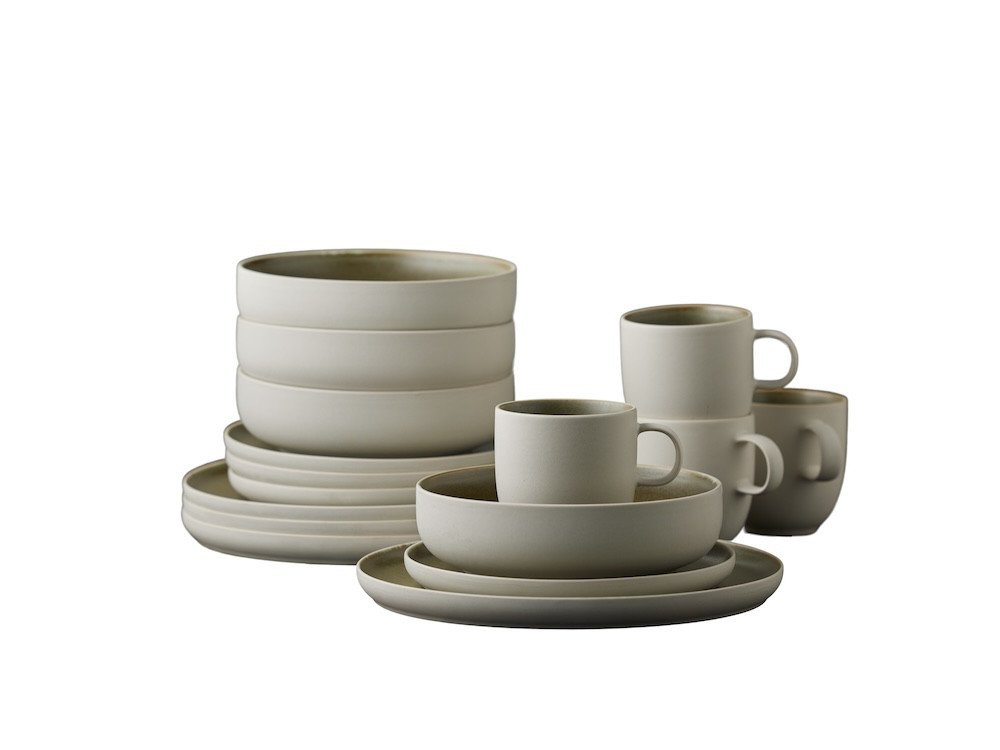 Studio Round Servírovací sada nádobí North White/Matte Moss