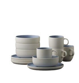 Studio Round Snídaňová sada nádobí North White/Matte River