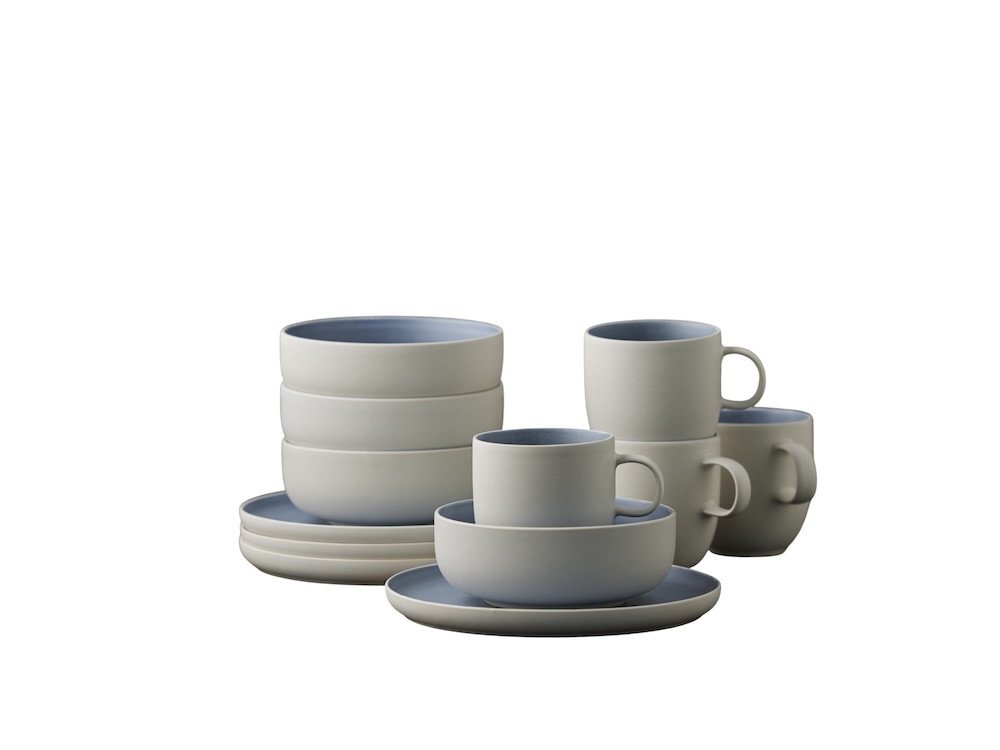 Studio Round Snídaňová sada nádobí North White/Matte River