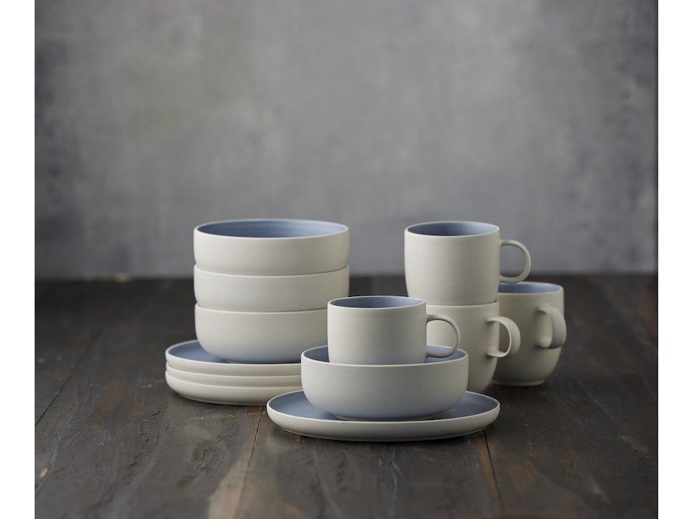 Studio Round Snídaňová sada nádobí North White/Matte River - Obrázek 2