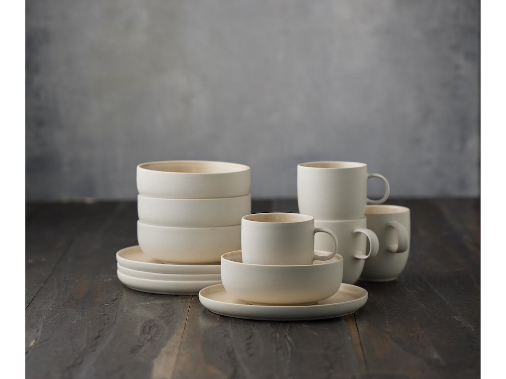 Studio Round Snídaňová sada nádobí North White/Matte Sand - Obrázek 2