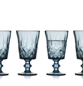 Lyngby Glas Sklenice na víno Sorrento 29 cl (4 ks) Blue