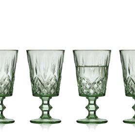 Lyngby Glas Sklenice na víno Sorrento 29 cl (4 ks) Green