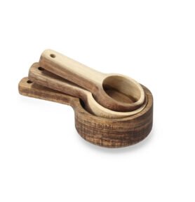 Holm Sada kuchyňských akáciových odměrek 3ks