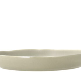 Villa Collection Kameninová servírovací mísa Shoku Soft Beige 28 cm